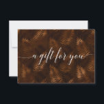 BOTANIC BUSINESS CERTIFICATE<br><div class="desc">Immerse your clients in the soothing allure of nature with this elegant botanical-themed editable gift certificate. Featuring a brown background adorned with detailed fern leaves, this design radiates tranquility and sophistication—perfect for businesses in the wellness, beauty, or spa industries. Its versatile style complements services such as massage therapy, skincare treatments,...</div>