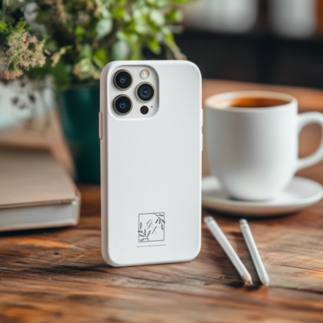 Botanic Crest | Timeless Monogram  Iphone Case (Creator Uploaded)