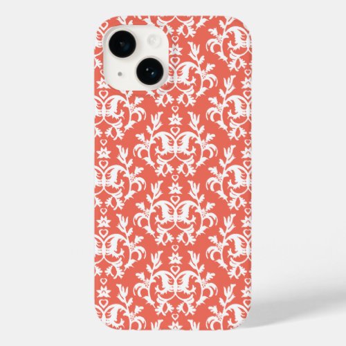 Botanic damask emberglow orange Case_Mate iPhone 14 case