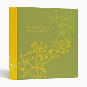 Botanica (Fern Green) Wedding 3 Ring Binder