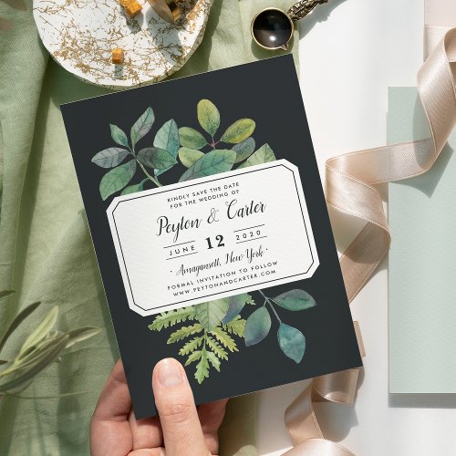 Botanica Night Save the Date Card