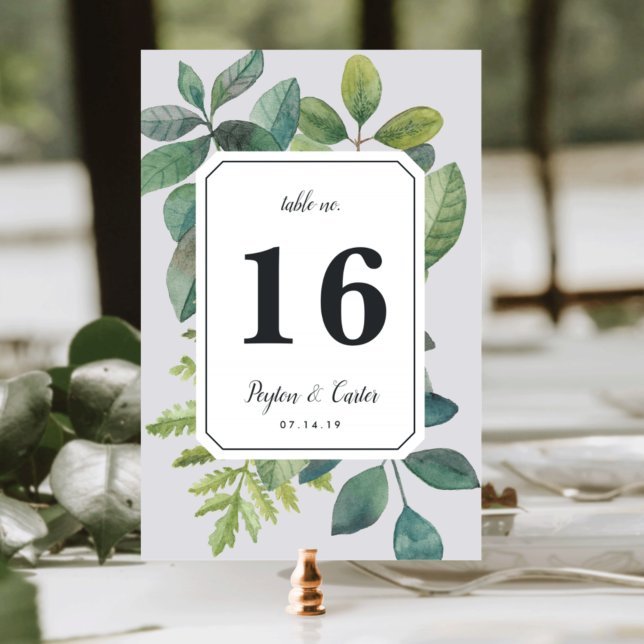 Botanica Table Number Card (Creator Uploaded)