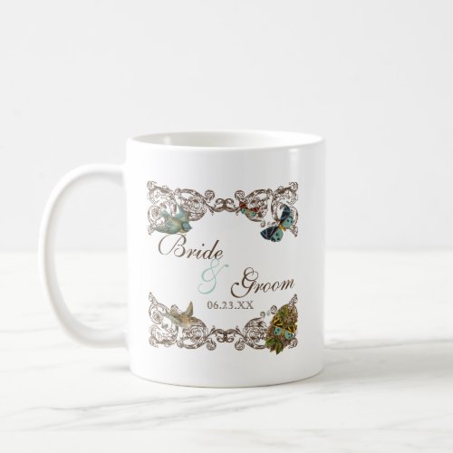 Botanica Wedding Ensemble Personalized Coffee Mug