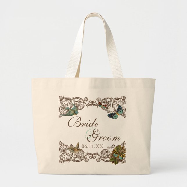 Botanica Wedding Ensemble - Personalized Tote Bag (Front)