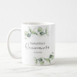 Botanical 15th Birthday Eucalyptus Quinceanera Coffee Mug<br><div class="desc">TIP: Matching items available in this collection. Our botanical eucalyptus birthday collection features watercolor foliage and modern typography in dark gray text. Use the "Customize it" button to further re-arrange and format the style and placement of text. Could easily be repurpose for other special events like anniversaries, baby shower, birthday...</div>