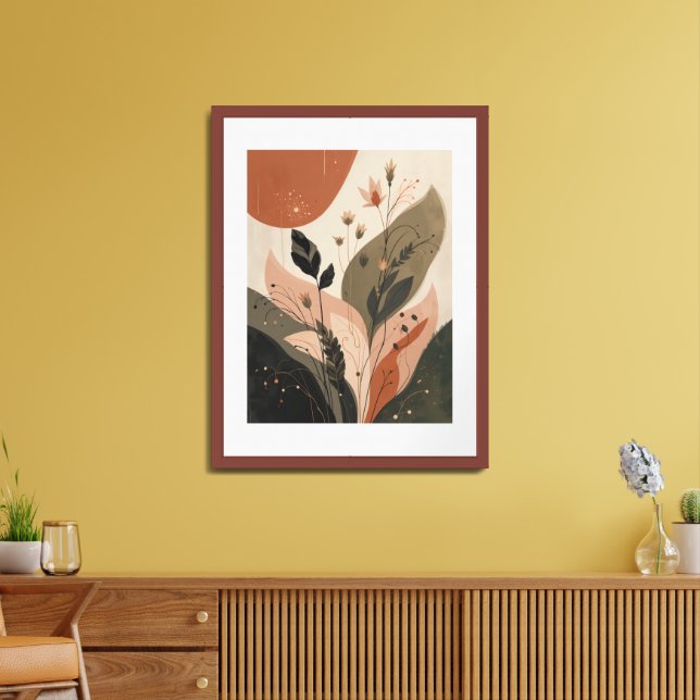 Botanical Abstract Framed Art (Living Room)