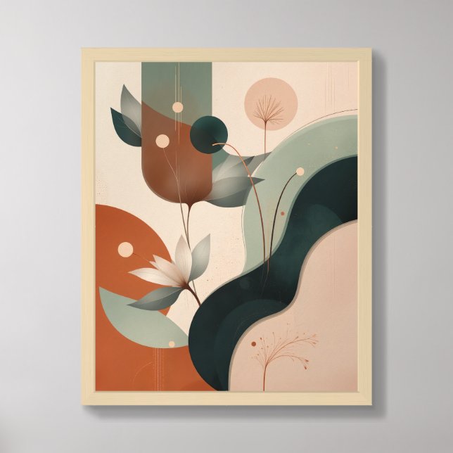 Botanical Abstract Framed Art (Framed Front)
