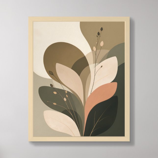 Botanical Abstract Framed Art (Framed Front)