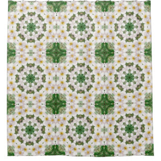 Botanical Abstract Shower Curtain