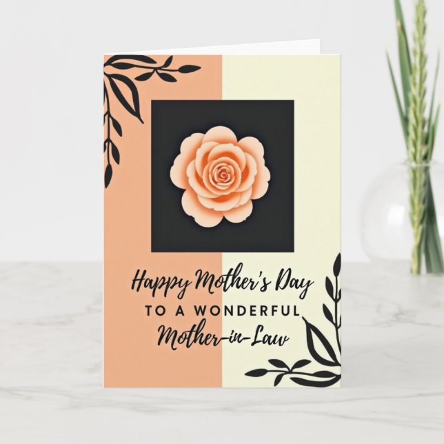 Botanical Accent Mothers Card (Front)