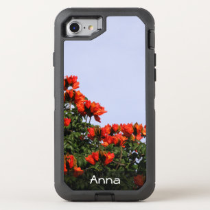Botanical African Tulip Tree Photo any Text OtterBox Defender iPhone SE/8/7 Case