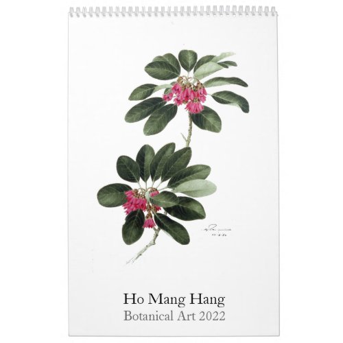 Botanical art calendar 2022