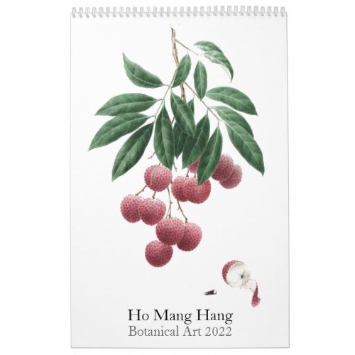 Botanical art calendar 2022