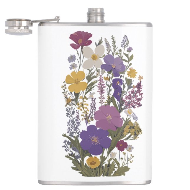 Botanical Art Flask (Opened)