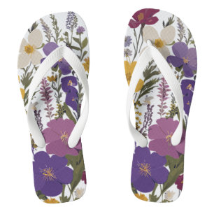 Botanical Art Flip Flops