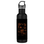 Botanical Art, Frog Fungi Goblincore Aesthetic Cot Stainless Steel Water Bottle