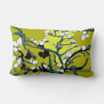 Botanical Art Nouveau Illustration Lumbar Pillow