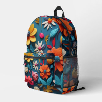 Botanical Art Printed Backpack