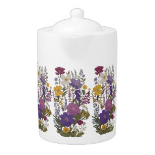Botanical Art Teapot