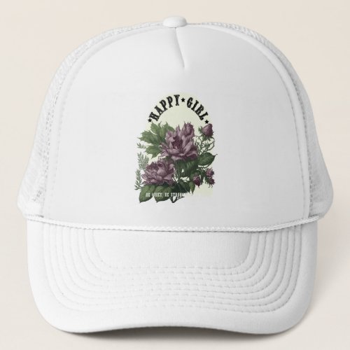Botanical Art with Quote Trucker Hat