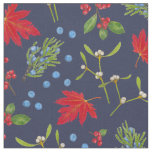 Botanical Autumn Plants Pattern Fabric