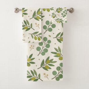 Botanical  bath towel set