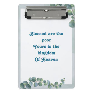 Botanical Beatitudes Mini Clipboard