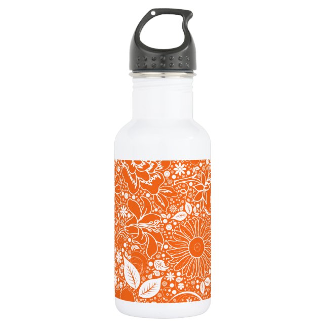 Botanical Beauties Orange Water Bottle (Front)