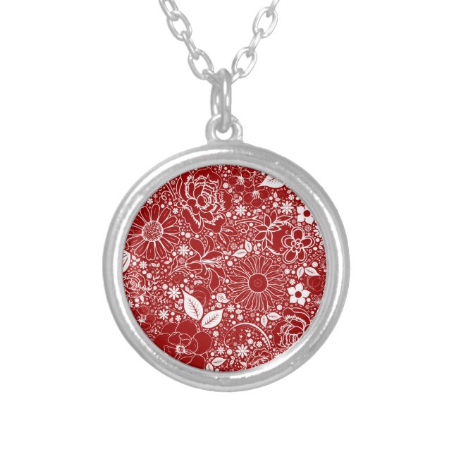 Botanical Beauties Red Necklace (Front)