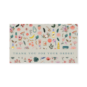 Botanical Beauty Floral Nature Branding THANK YOU Business Card