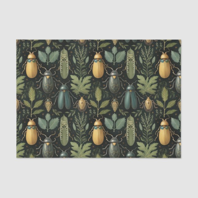 Botanical Beetles Tissue Paper (Front)