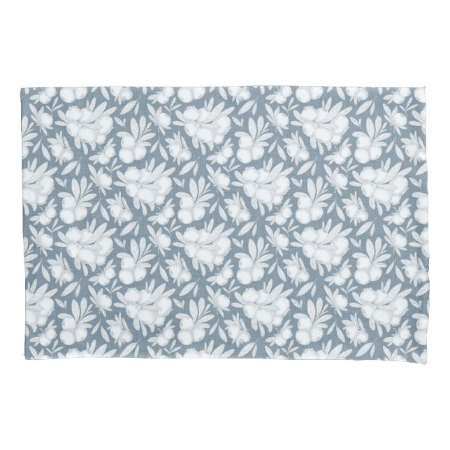 Botanical Berry Sketch King Duvet Cover (Front-Left)
