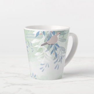 Botanical Bird Floral Nature Latte Mug