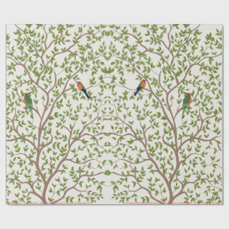 Botanical Bird Print Wrapping Paper | Nature