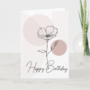 Botanical Birthday Greeting Card