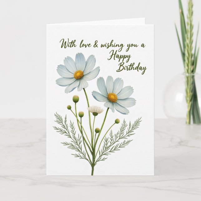 Botanical Birthday Note Card (Front)