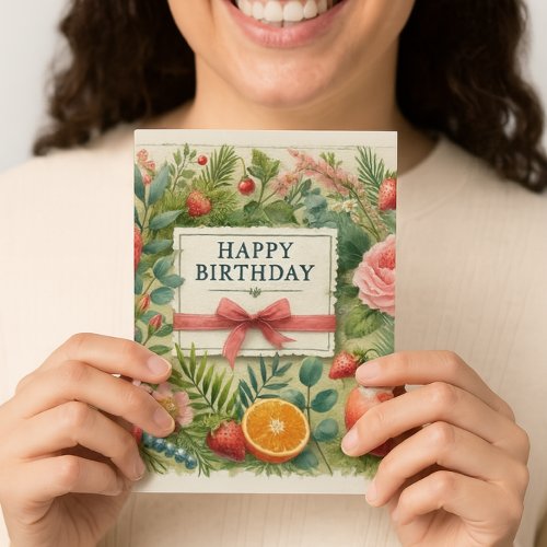 Botanical Birthday Wishes for Her 