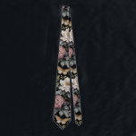 Botanical Black Floral Neck Tie<br><div class="desc">Botanical Black Floral Tie</div>