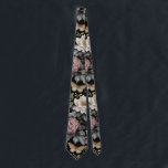 Botanical Black Floral Neck Tie<br><div class="desc">Botanical Black Floral Tie</div>