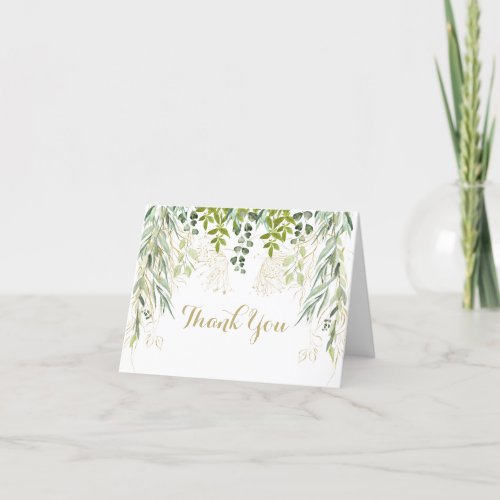 Botanical Blessings Folded Thank You Card