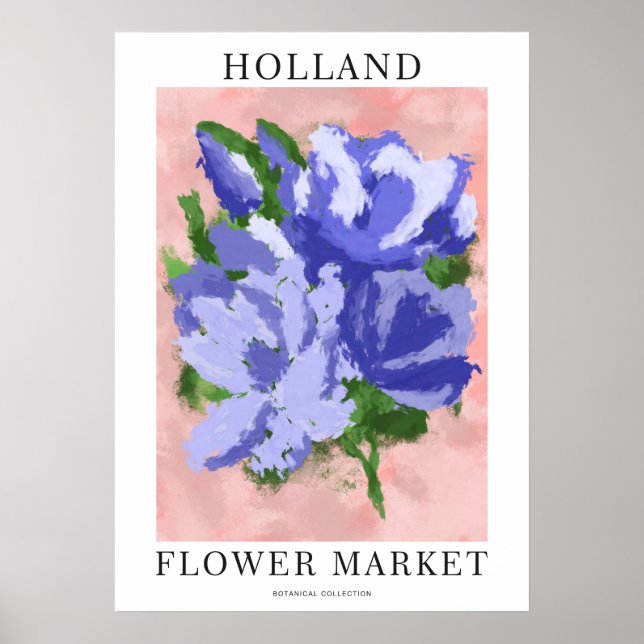 Botanical Bliss: A Flower Market Collection Poster (Front)