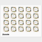 Botanical Bliss Floral Business Labels Cream Zazzle