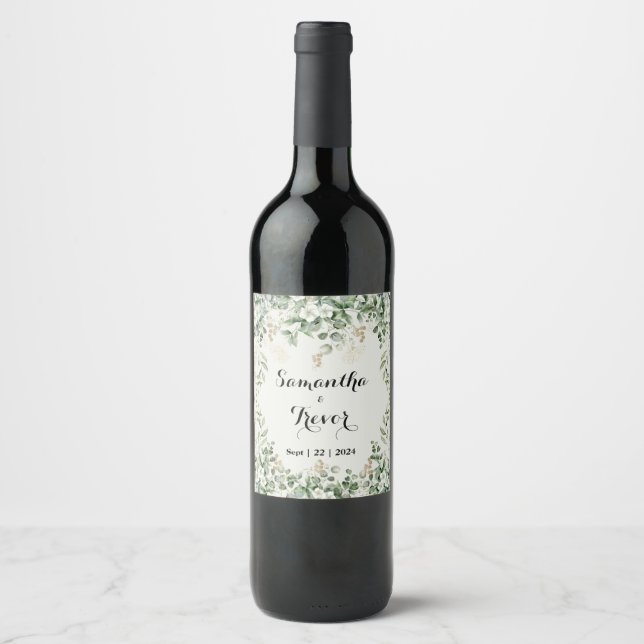 Botanical Bliss Garden Wine Label (Front)