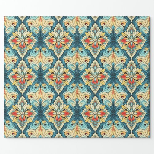 Botanical Bliss Matte Wrapping Paper _ Seamless