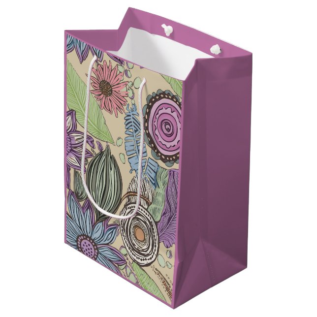 Botanical Bliss Medium Gift Bag (Front Angled)