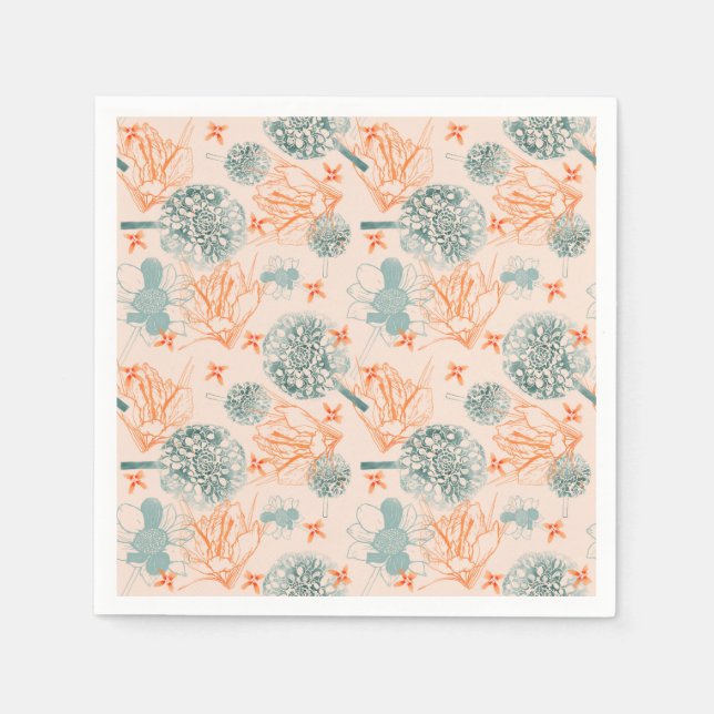 Botanical bliss pattern napkins (Front)