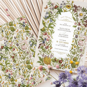 Botanical Bliss Save-the-Date Wedding Invitation
