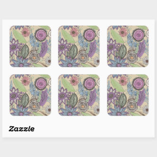 Botanical Bliss Square Sticker