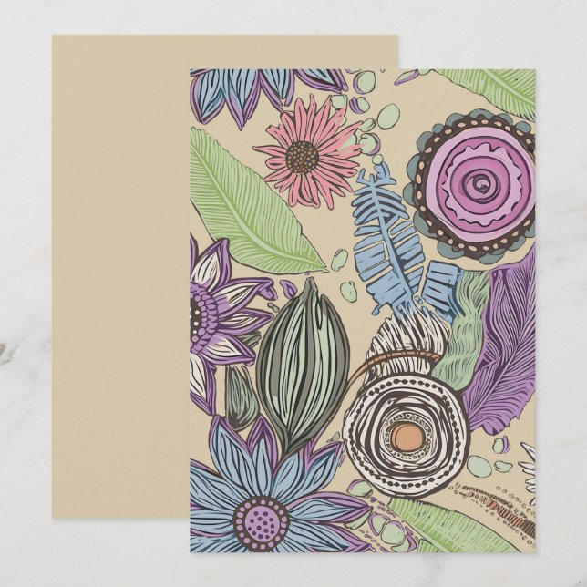 Botanical Bliss Thank You Card (Front/Back)