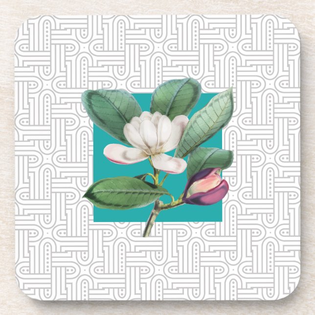 Botanical Bloom  Beverage Coaster (Front)